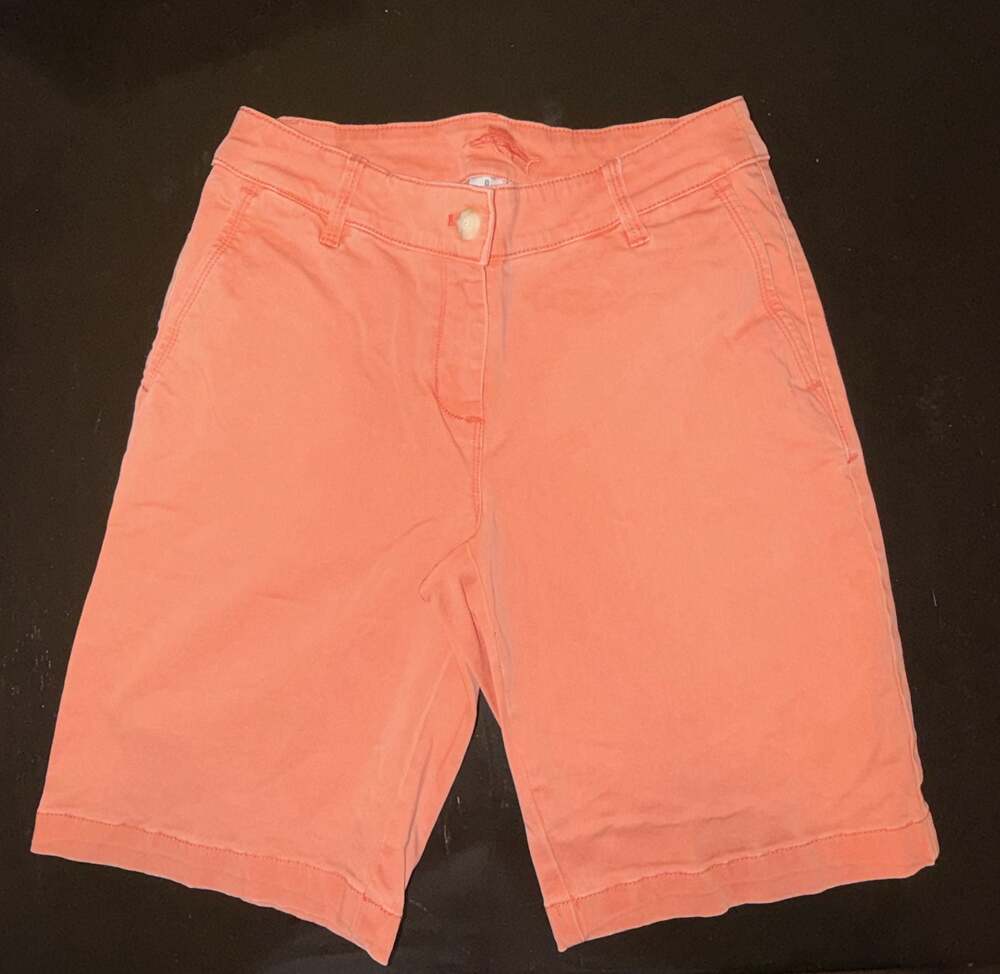 Tommy Bahama Coral Orange Chino Shorts Size 0